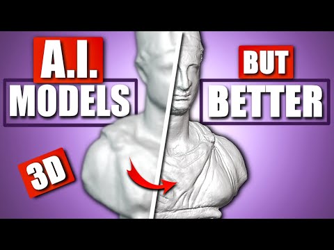 Improve AI 3D Models - Texture To Geometry - Tutorial