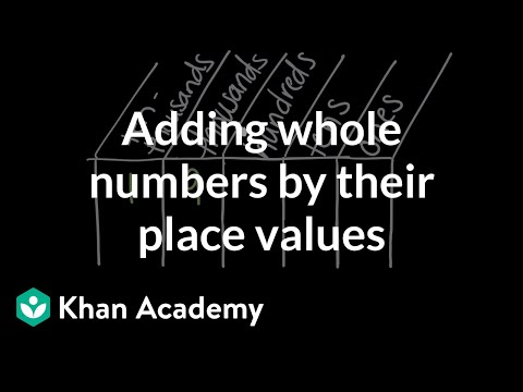 Adding whole numbers by their place values | Math | 4th grade | Khan Academy