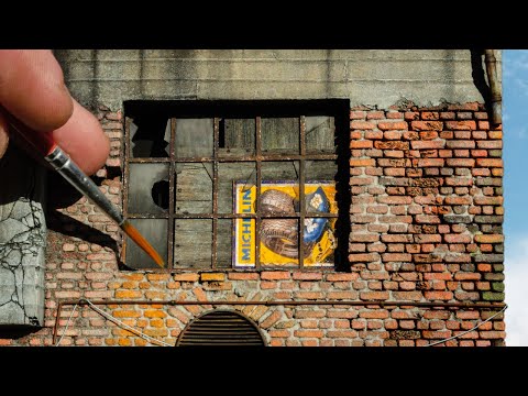 I Made A Realistic Factory Facade From Styrofoam!