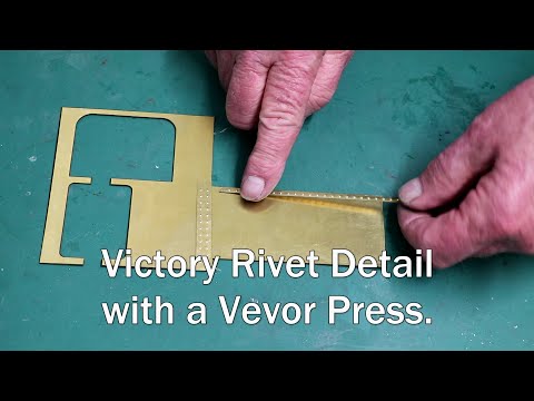 Victory from Scratch Part 10. Adding Rivet Detail. Tank and Cab. 16mm Live Steam Loco.