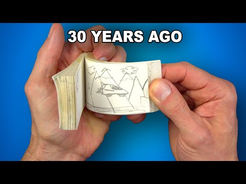My brother's childhood flipbooks were nearly a disaster