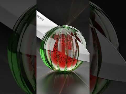 asmr glass fruit cutting video #shorts #fruitcutting #asmr