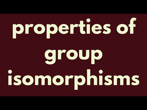 Abstract Algebra | Properties of isomorphisms.
