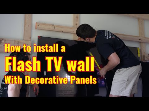 Flash TV Wall Installation with Panels!