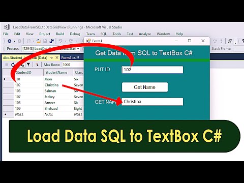 Load Data from SQL to TextBox in C# Easily