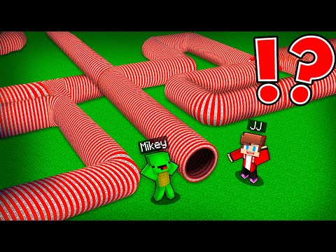JJ and Mikey Found the Longest SCARY TNT Maze in Minecraft Challenge (Maizen)
