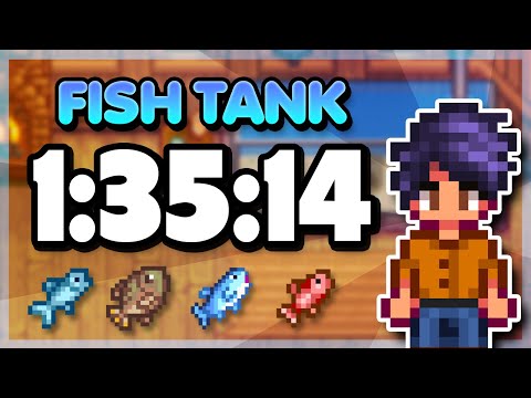 I finished the Fish Tank as fast as possible in Stardew Valley!