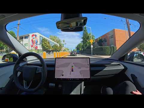 Raw 1x: Sit back and let your Tesla drive you through Hollywood