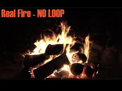 Fireplace, no loop, 100% real