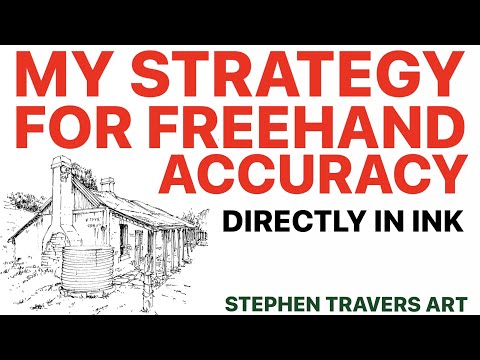 The Mystery Revealed!  Accuracy Drawing Freehand in Ink ONLY!
