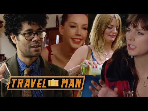 Richard Drinking with the ladies of Travel Man