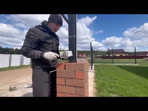 Laying brick pillars. Brick plinth. Nuances. My experience.