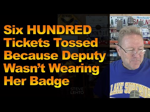Six HUNDRED Tickets Tossed Because Deputy Wasn’t Wearing Her Badge