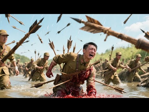 Japanese troops marched arrogantly across the river—Chinese agents ambushed and blew them up!