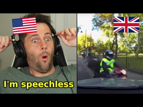 American Reacts to UK Police Stopping a Criminal on a Moped