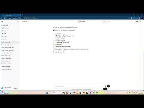 making a spider man game
