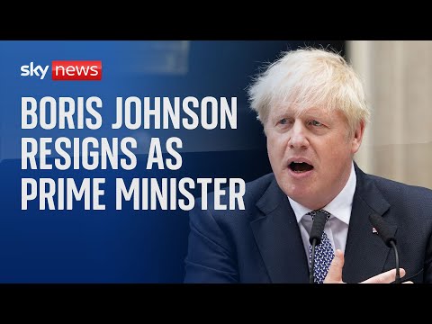 Reaction as Boris Johnson resigns as prime minister