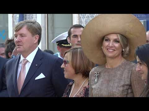 Willem-Alexander en Máxima op staatsbezoek in Portugal