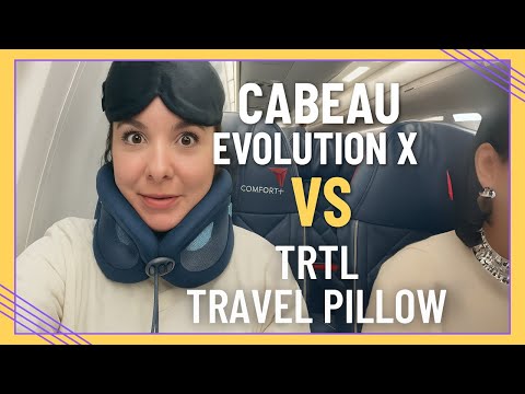 Cabeau Evolution X vs. TRTL Travel Pillow | Honest Review & In-Flight Test!
