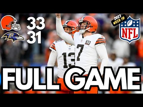 Browns HUGE Comeback vs Ravens! (Week 10 - 2023)