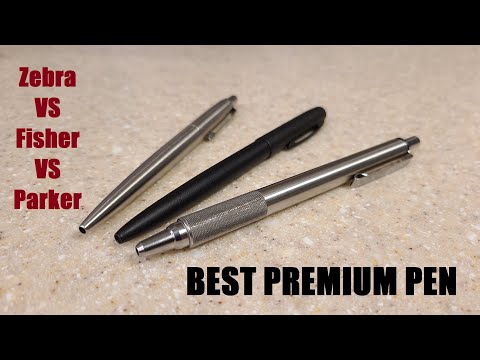 Best Affordable Premium Pen - Zebra F-701 vs Fisher Space Pen vs Parker Jotter Comparison!
