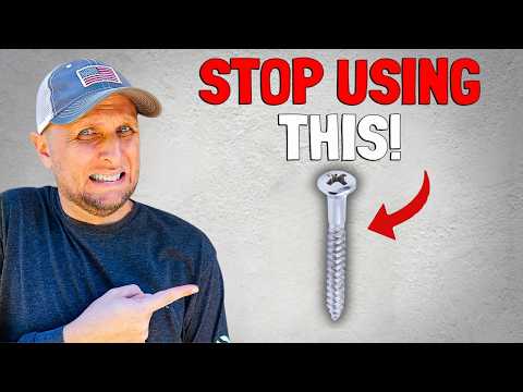 Why Most DIYers Are "Screwing" Themselves Using These Screws!