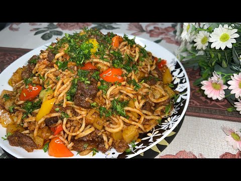 QOVURMA LAG'MON//Birmarta yeganda og'izda ta'mi qoladigan QOVURMA LAG'MON//Judayam mazzali//