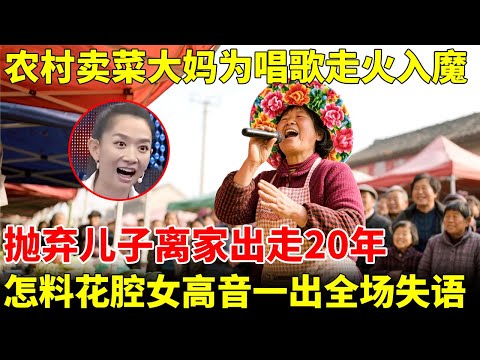 农村卖菜大妈为唱歌走火入魔，抛弃儿子离家出走20年，怎料花腔女高音一出全场目瞪口呆【王芳王为念访谈】