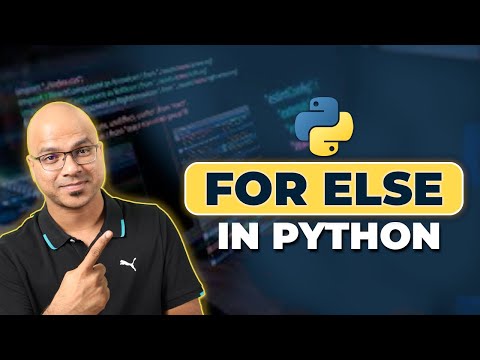 #24 Python Tutorial for Beginners | For Else in Python