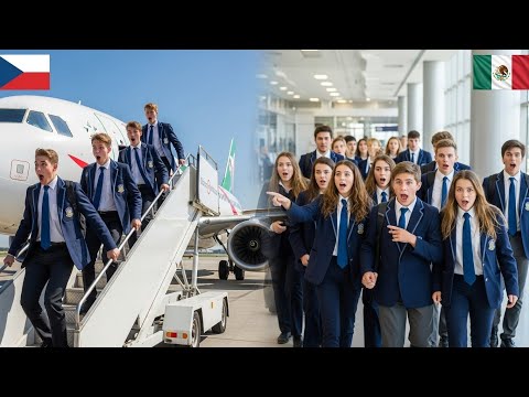 Aterrizaje de emergencia cambia la visión de alumnos checos aterrados sobre México.