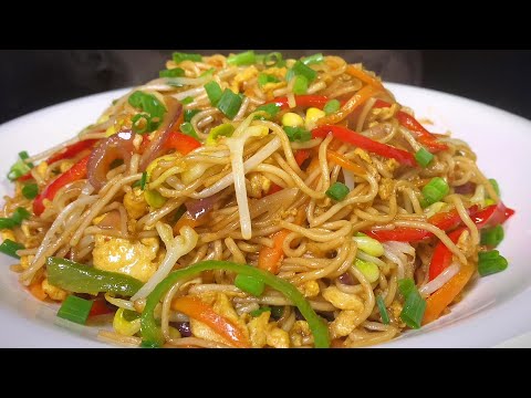 飯店大廚教你炒麵正確做法，不粘鍋，不成坨，看著流口水，太香了【一畫美食】#炒麵正確做法 #炒麵 #中華料理