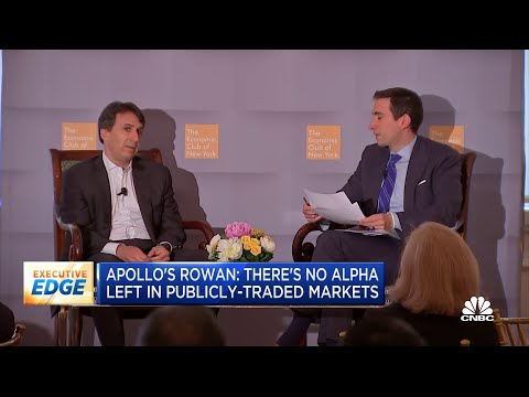 Apollo Global CEO: There's no alpha left in publicly-traded markets