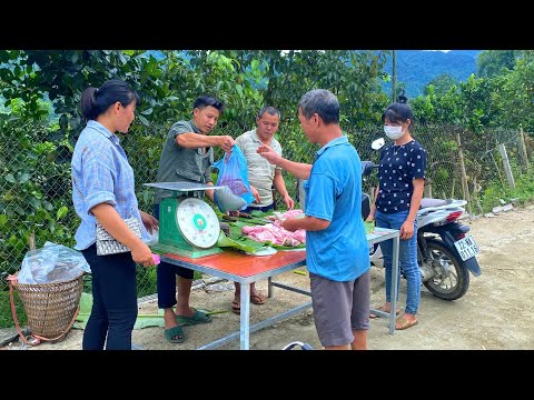 DAU & TU and Father sold out the delicious pork in 10 minutes. Forest life skills DT