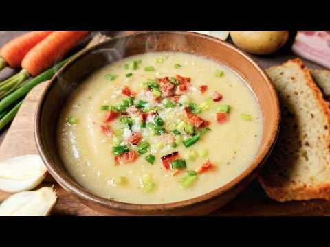 Creamy Potato Soup with Bacon at Home