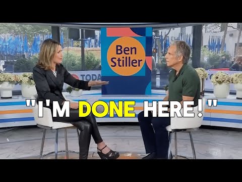 Ben Stiller WALKS OUT On The Today Show After Heated Confrontation.