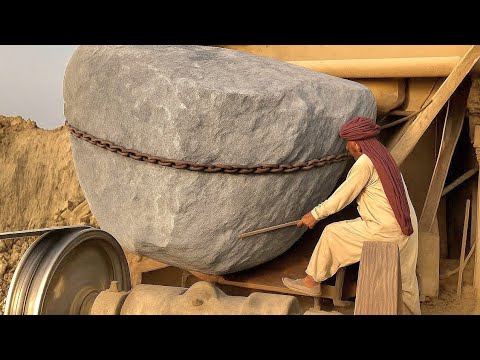 Blood, Sweat & Stone: How Rock Crusher Workers Push Through Everything!!!#dangerous ☠️👹😱☠️