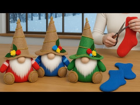 😍You'll Surprise Everyone/💥Easy and Practical Gnome Making from Socks