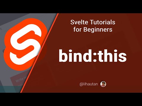Svelte Tutorial for Beginners - bind:this