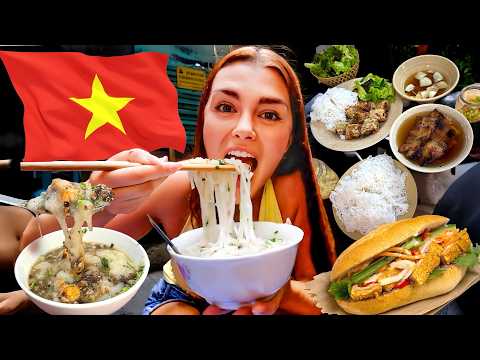 I Only Ate STREET FOOD for 24 Hours in VIETNAM!