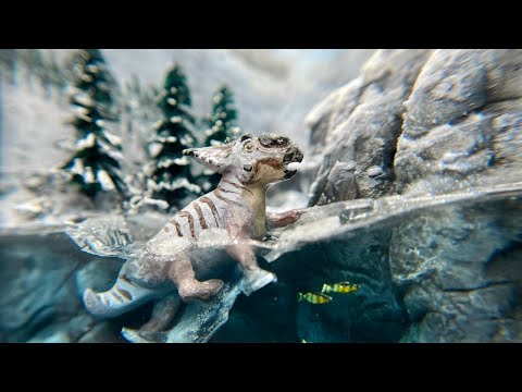 The Peril of Pachyrhino! a Diorama
