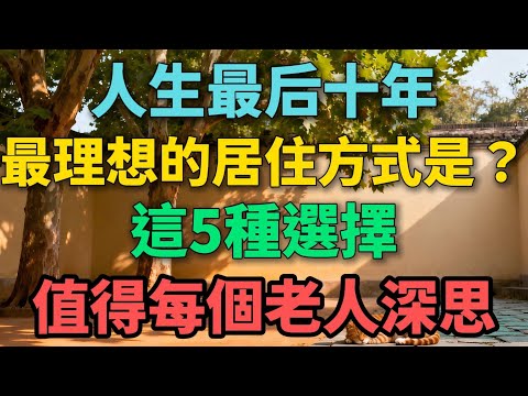 人生最後十年,最理想的居住方式是什麼?這5種選擇,值得每個老人深思【晚晴拾光】#晚年生活 #養老 #人生感悟 #家庭關系 #退休 #生活智慧 #情感故事 #晚晴拾光