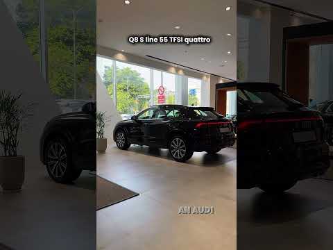 AUDI Q8 S LINE 55 TFSI quattro | Mythos Black metallic | Cedar Brown | #audiq8