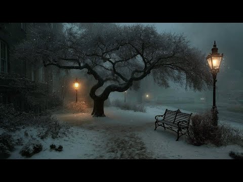 “The Solitary Tree of Silent Winter” — Snow, Shadows & Still Thought | Dark Academia Music