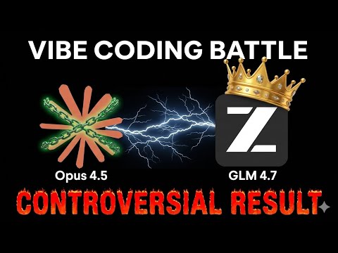 Claude Opus 4.5 vs GLM 4.7 – AI Vibe Coding Battle - This Will Be Controversial