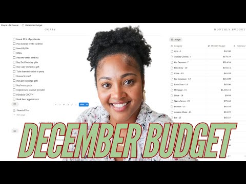DECEMBER 2025 MONTHLY BUDGET WITH ME | major budget changes, not christmas shopping & the best news!