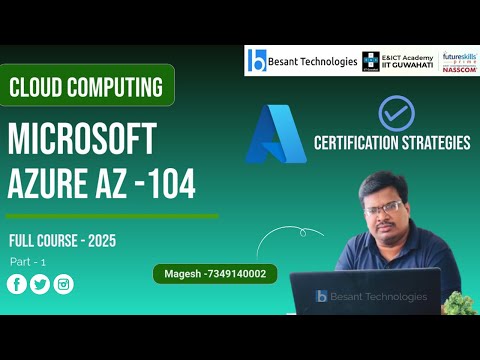 Microsoft Azure AZ 104 Full Course 2025 Free | Certification Strategy | Besant Technologies