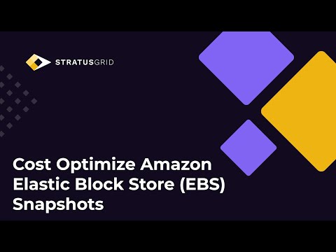Cost Optimize Amazon EBS Snapshots | FinOps