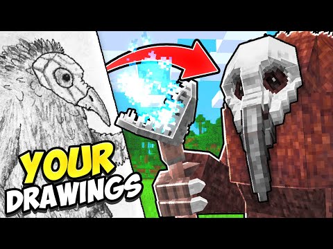 I Turned YOUR Drawings into Minecraft Mobs!