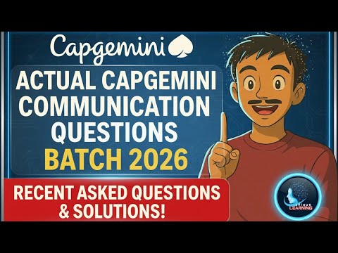 Actual Capgemini Communication Questions | Batch 2026 | Recent Asked Questions & Solutions!✅