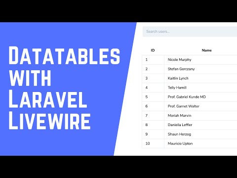 Building a Data Table with Laravel Livewire! [TUTORIAL]